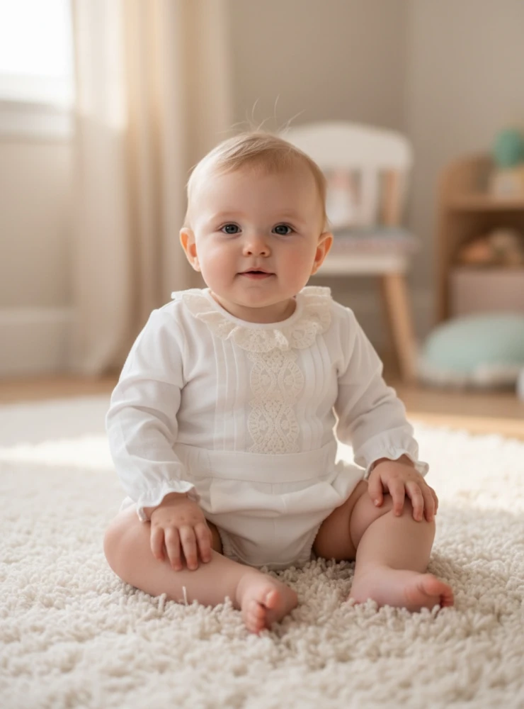Boy's outfit: blouse and bloomers, Alba collection
