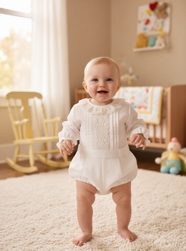 Boy's outfit: blouse and bloomers, Alba collection