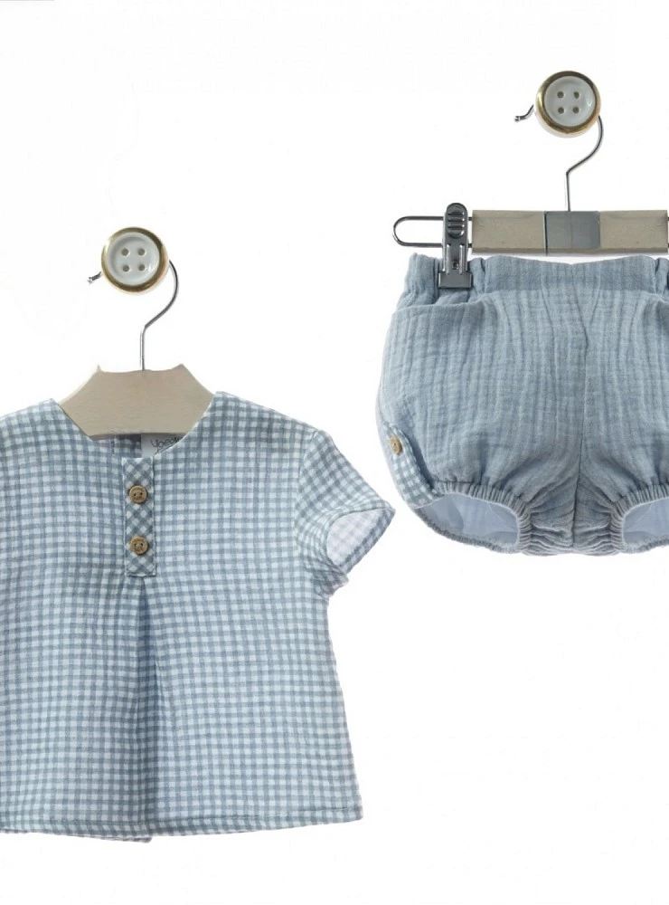 Boy's outfit: blouse and bloomers, Provençal Collection