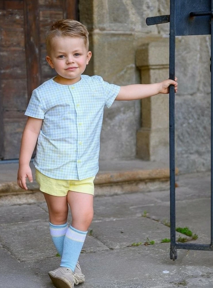 Boy's outfit: shirt and shorts, Te Quiero collection