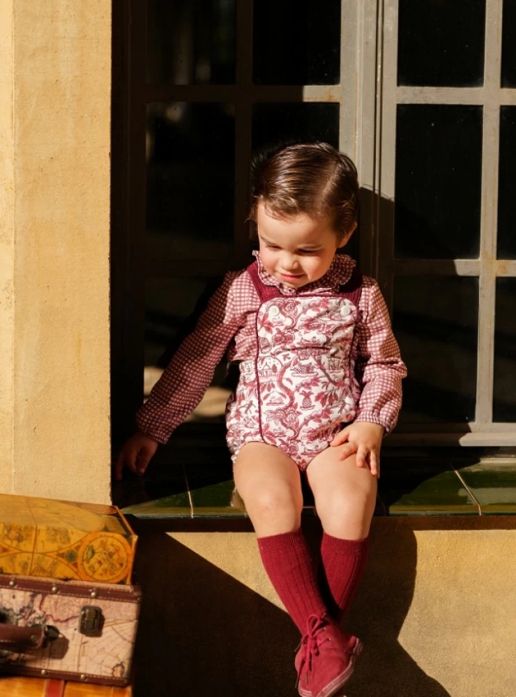 Boys' romper with Vichy Dreams blouse by Cocote