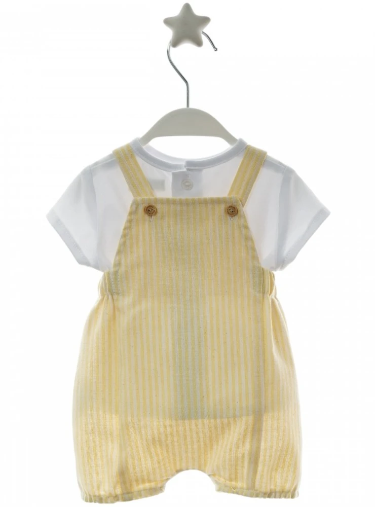 Boys' set: dungarees and t-shirt - Stripes Collection