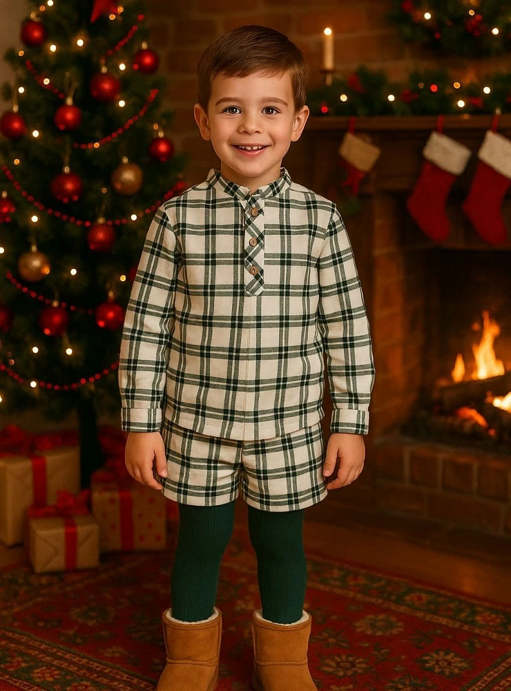 Boy's shirt and pants set, Gold collection