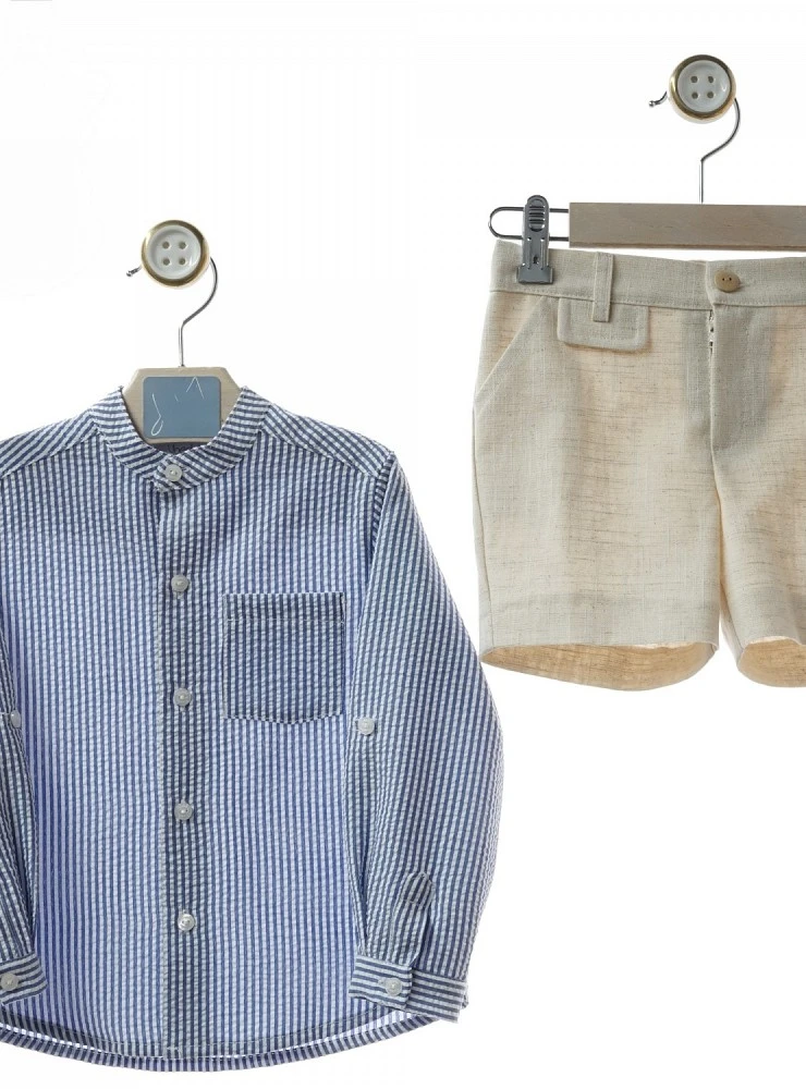 Boy's shirt and trousers set, Marmolina Collection