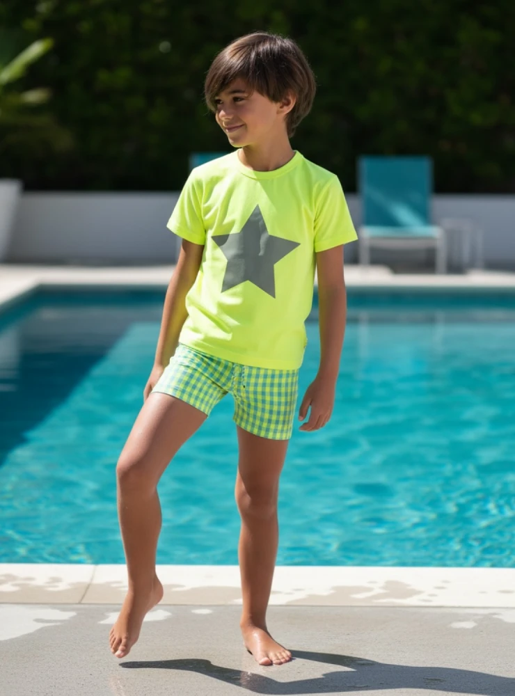 Boys' T-shirt and Bermuda Shorts Set, Lima Collection