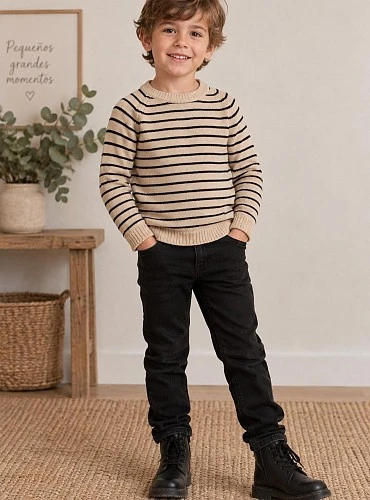Boys' striped sweater – Nancy La Martinica Collection
