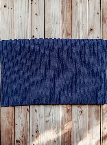 Braga para cuello en punto ingles. Es unisex