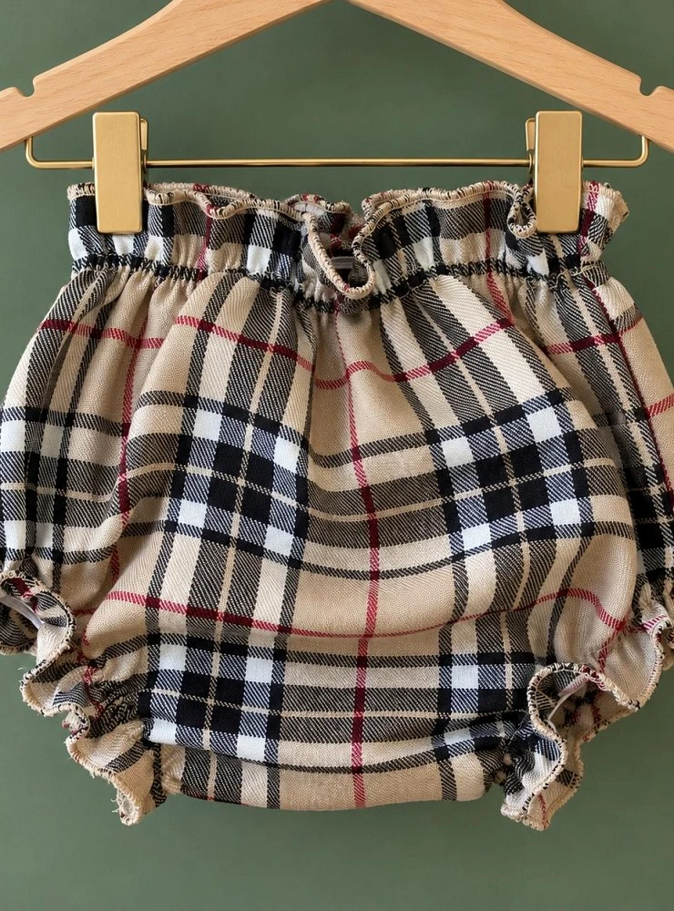 Braguita Cubrepañal Bebé Unisex de Cuadros – 3 Colores