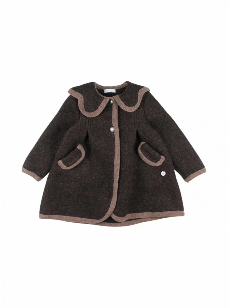 Brown Austrian girl's coat from Foque