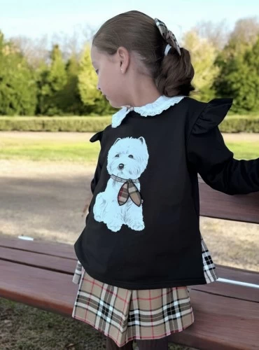 Burberry collection girl's set by Mon Petit Bonbon