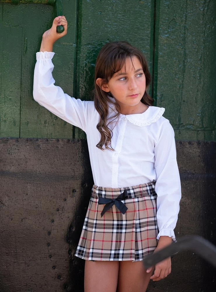 Burberry collection girl's set by Mon Petit Bonbon