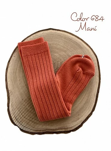 Calza Marca cóndor de canalé color Maní 684