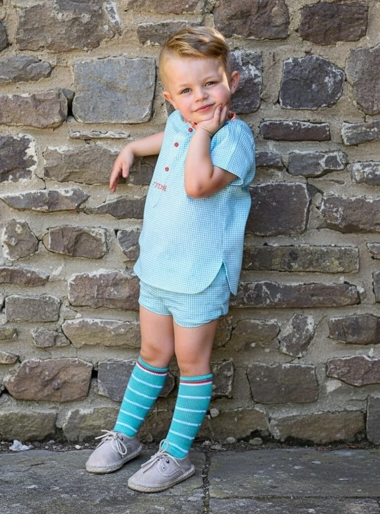 Camisa con pantalón y jersey para niño Colección Aroma