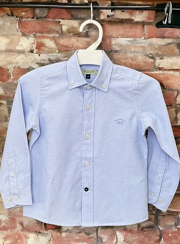 Camisa oxford azul clásica de Spagnolo