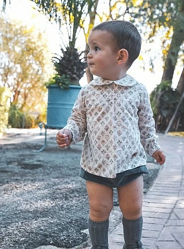 Camisa y bombachito para niño colección Flores de José Varón