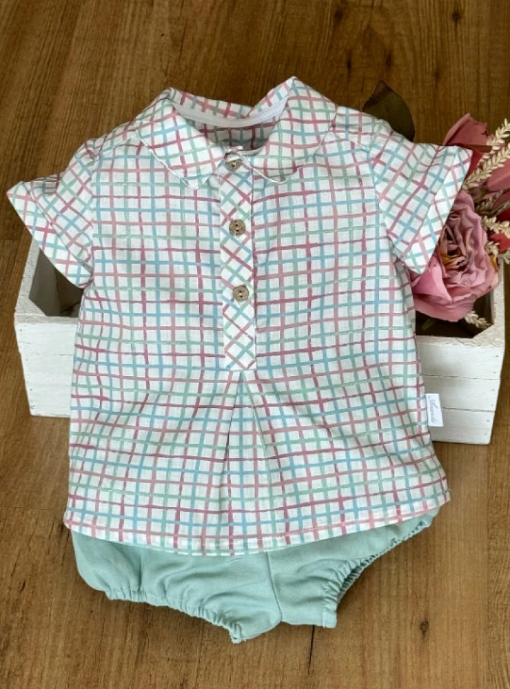 Camisa y bombacho para niño Colección Prune