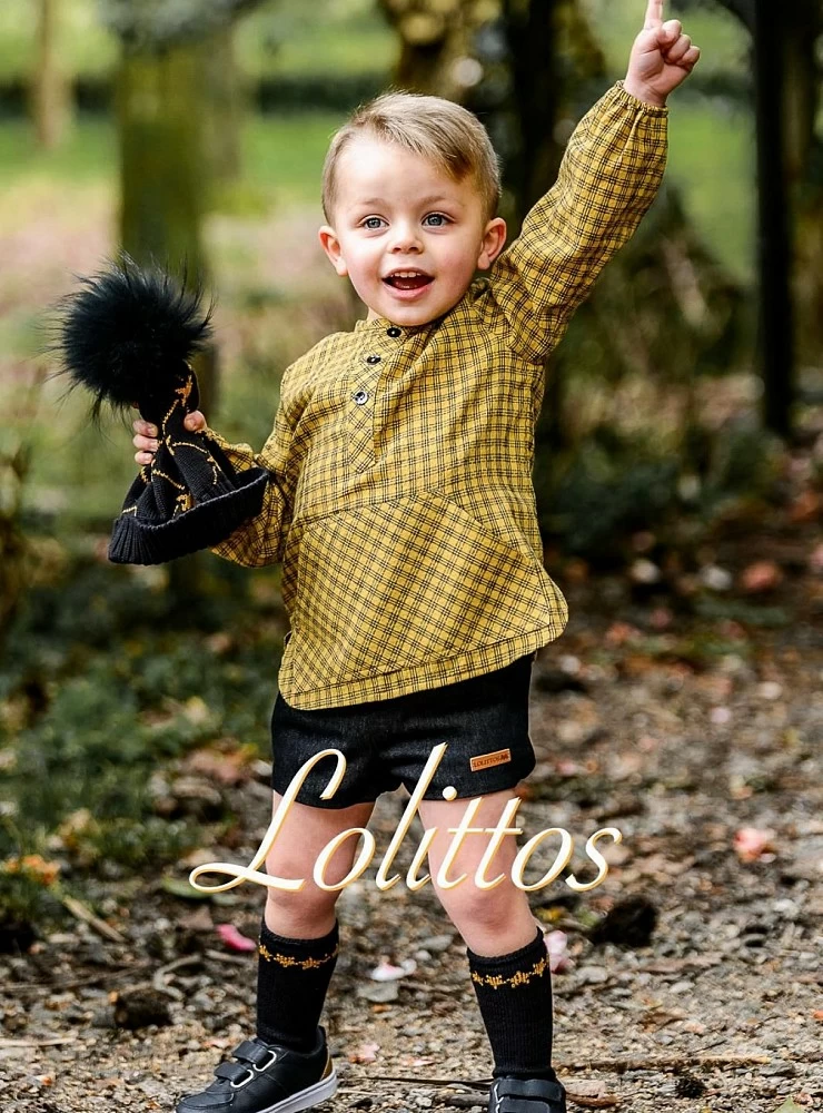 Camisa y pantalón para niño colección Globo de Lolittos
