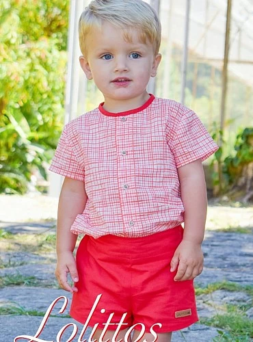 Camisa y pantalón para niño de lolittos colección Poppy