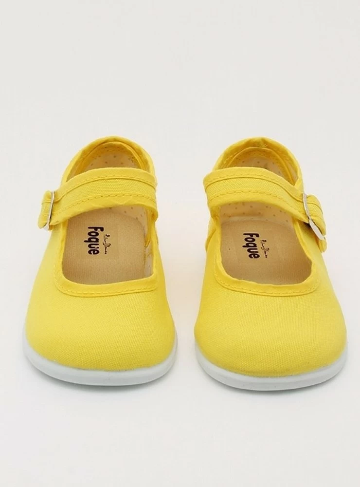 Canvas mary jane in yellow