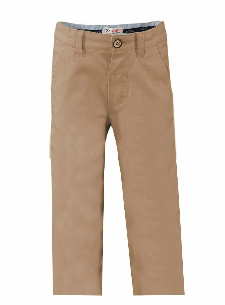 Canvas pants in three colors.
