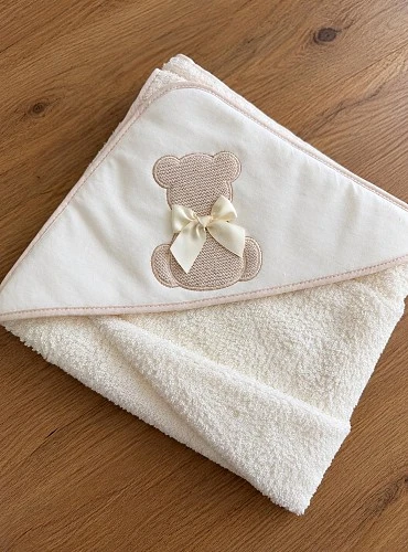 Capa de Baño Bebé con Capucha 100% Algodón | 100x100 cm