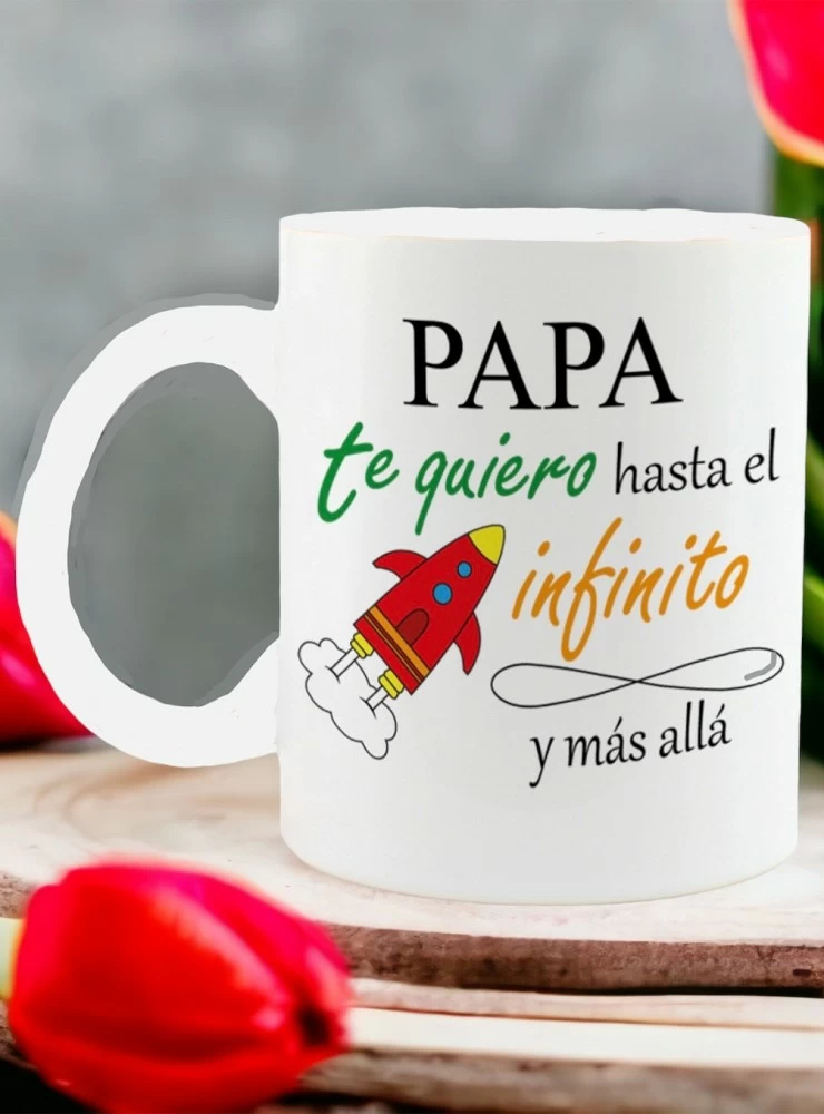 Ceramic mug with phrase for Dad