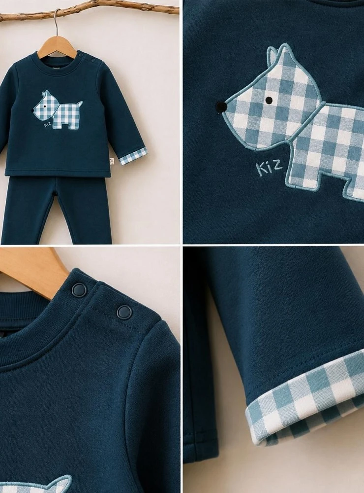 Chándal niño azul petróleo Scotty con perrito