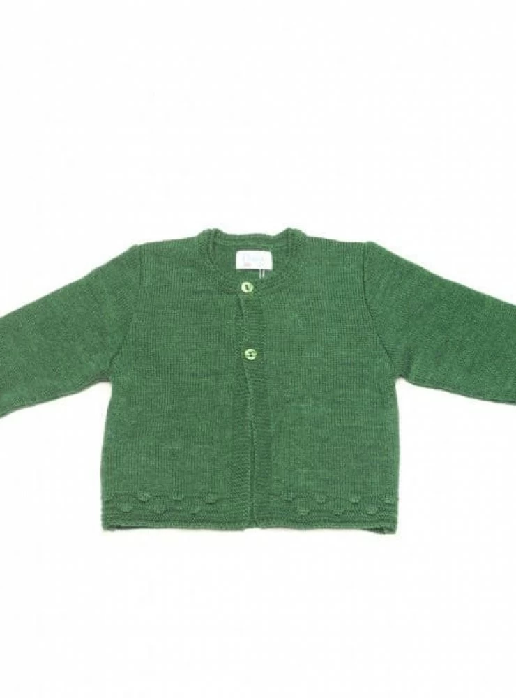 Chaqueta para niño.  Foque color verde musgo. O-I