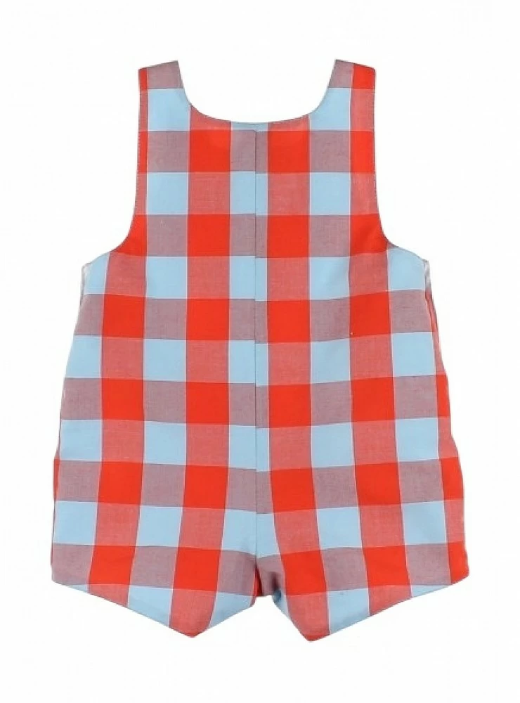 Checkered dungarees from the Tokyo collection by Foque