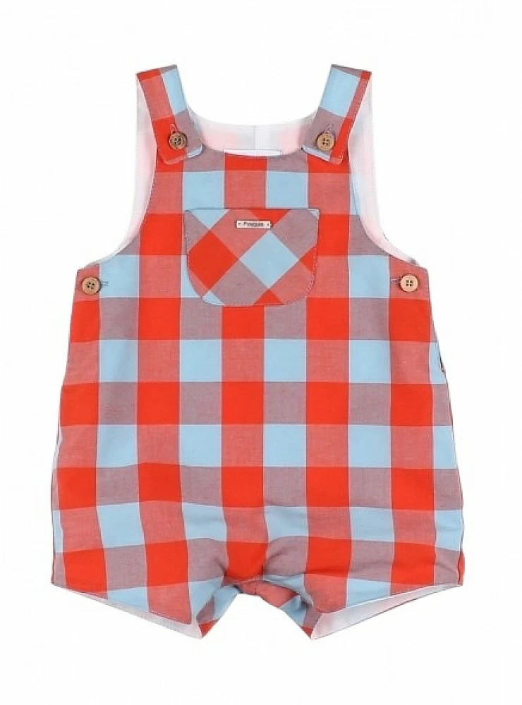 Checkered dungarees from the Tokyo collection by Foque