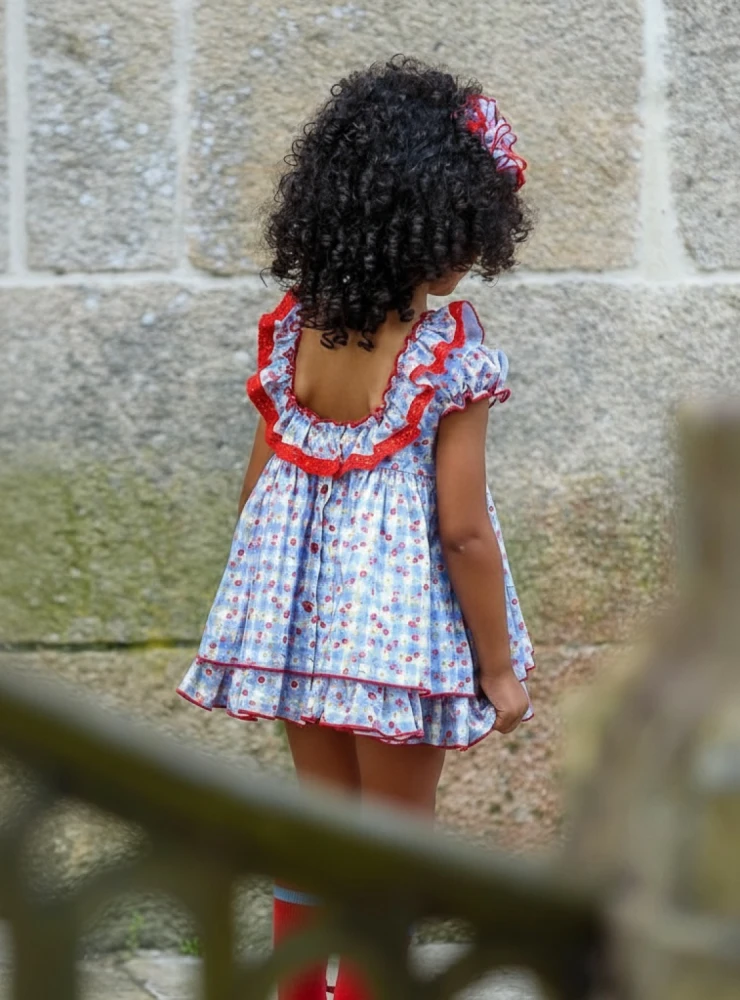 Cherry collection baby set with bloomers and jacket