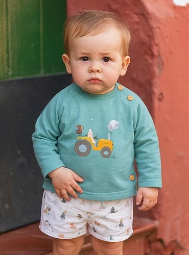 Children's sweatshirt and trousers set, Granja de Pio Pio collection