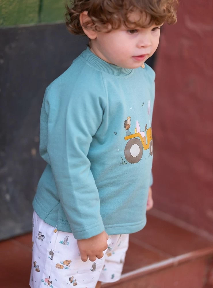 Children's sweatshirt and trousers set, Granja de Pio Pio collection