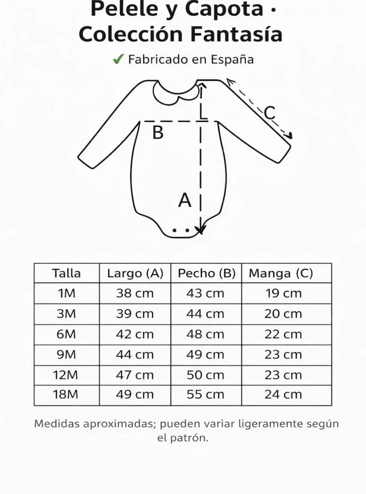 Christening romper and bonnet set from the Fantasy collection