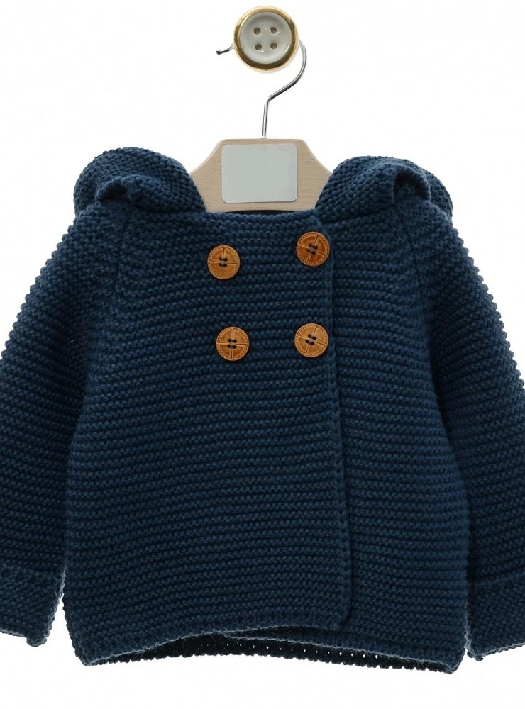 Chubby knit baby trenka.