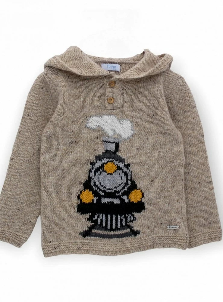 Chubby knit sweater Polar Express collection by Foque