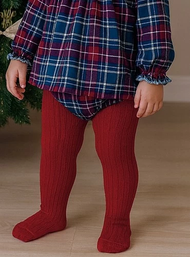 Condor Brand Ribbed Leotard in Red Velvet (578)