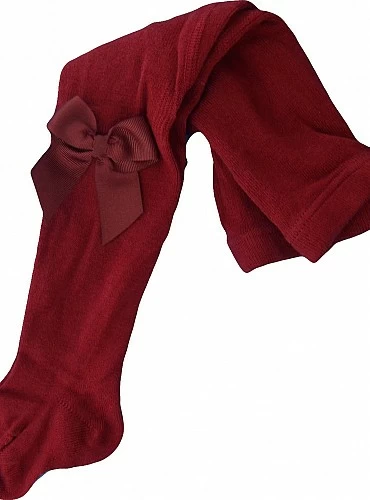 Condor Leggings with garnet bow in garnet color (575) O-Winter