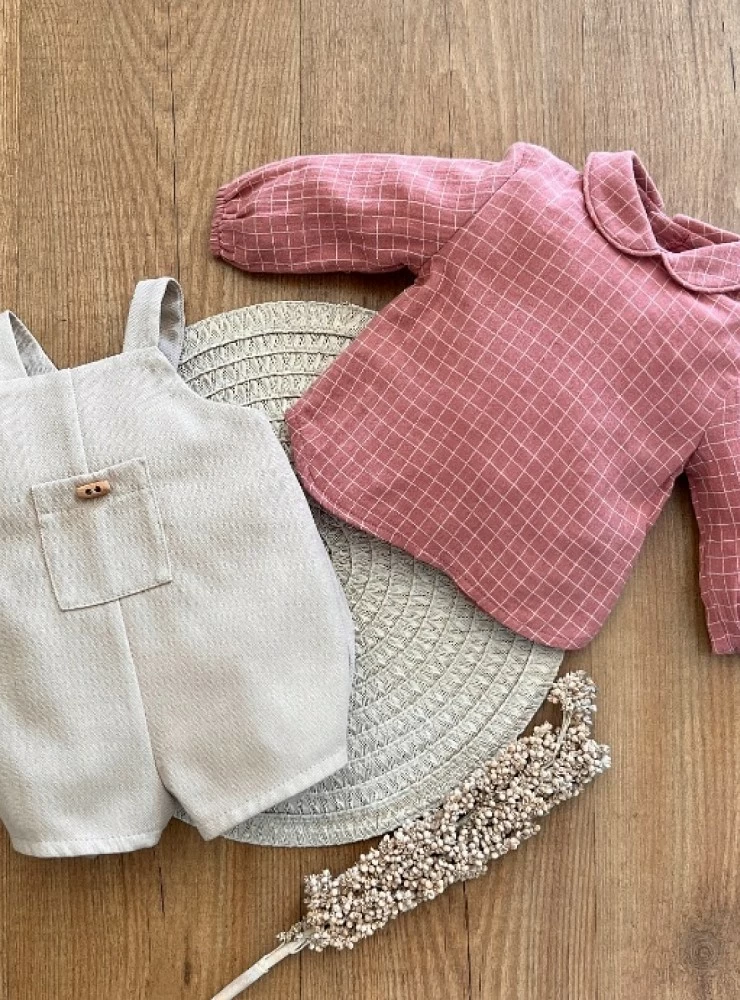 Conjunto bebé niño peto y blusa colección Daisy