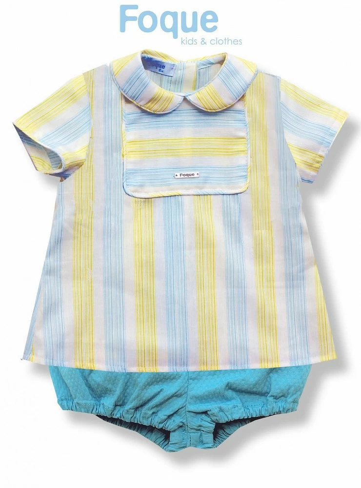 Conjunto bicolor para niño marca Foque. P-V