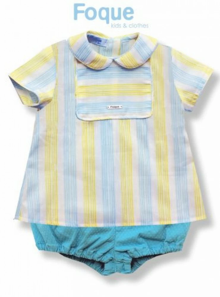 Conjunto bicolor para niño marca Foque. P-V