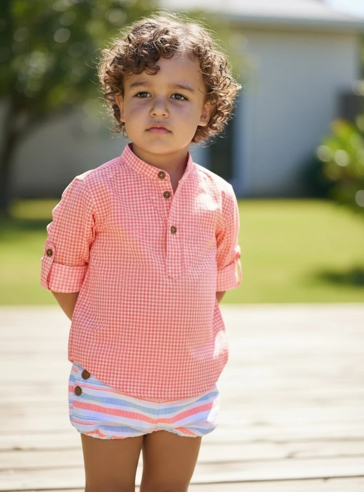 Conjunto blusa y bombachito para niño colección Bike