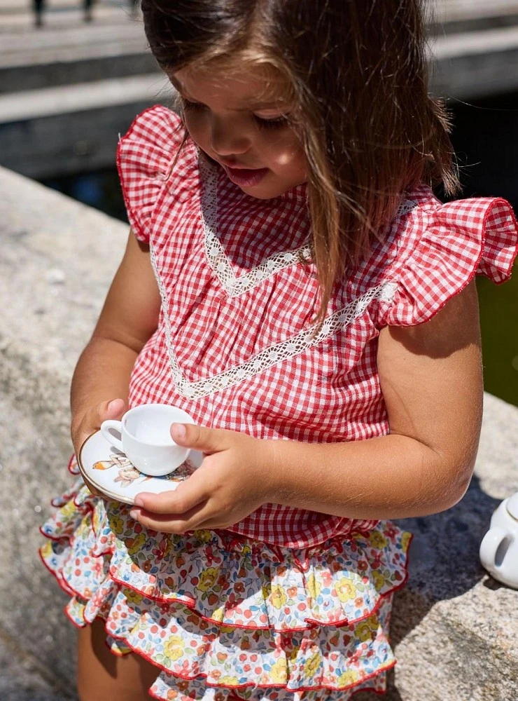 Conjunto blusa y braga falda colección Rocio