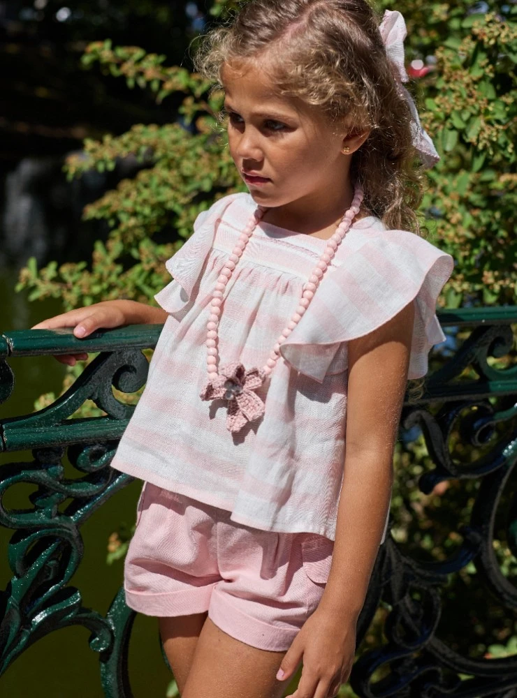 Conjunto Blusa y short de niña colección Cup Cake