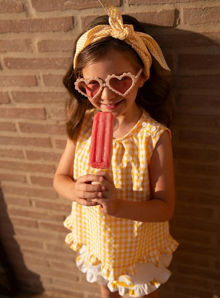 Conjunto blusa y short de niña colección Riviera