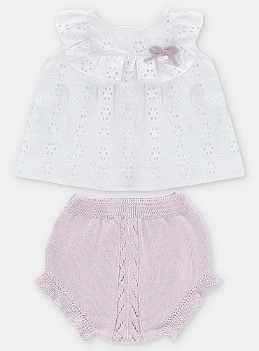 Conjunto Blusón y braguita de punto colección Niagara