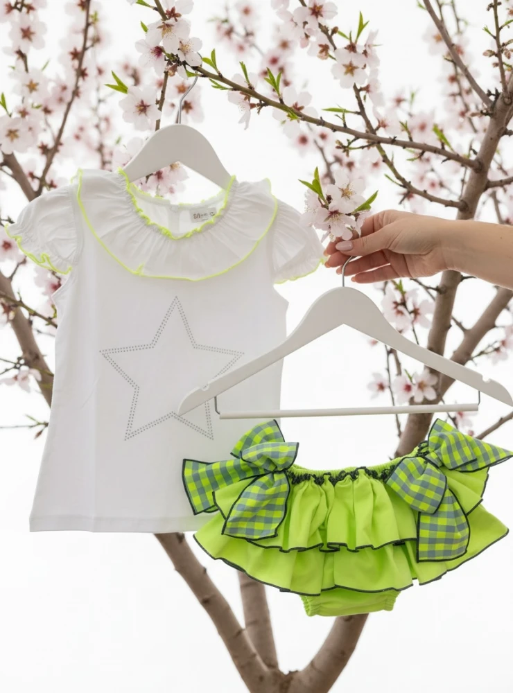 Conjunto camisa y braga falda colección Caribe