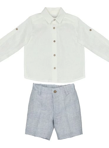 Conjunto Camisa y pantalón con fajín Colección Nuage