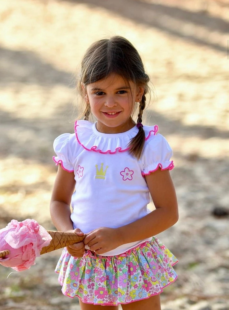 Conjunto camiseta y braga falda colección Cósima