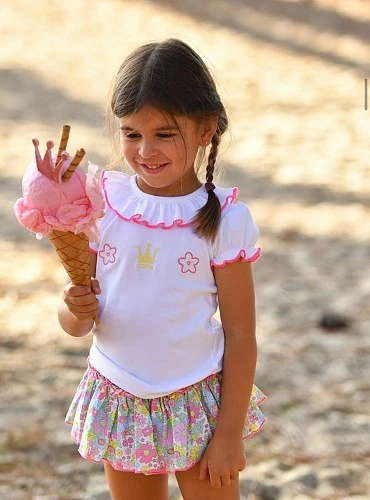 Conjunto camiseta y braga falda colección Cósima